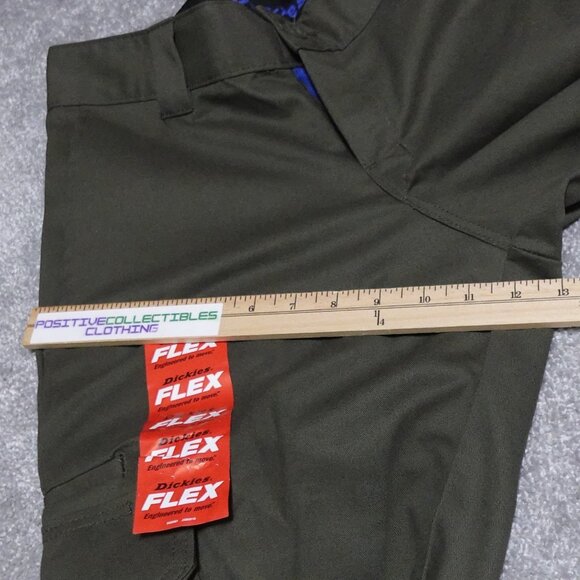 Dickies Flex Slim Straight Pants Men's Size30 x 32 Green Cargo Workwear - Picture 12 of 16
